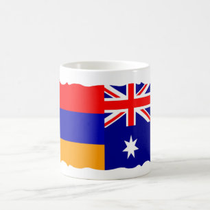 Taza De Café Café armenio y australiano con bandera