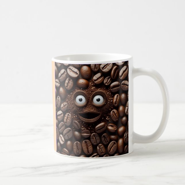 Taza De Café Café "Asustado" - Para los amantes del café con (Derecha)