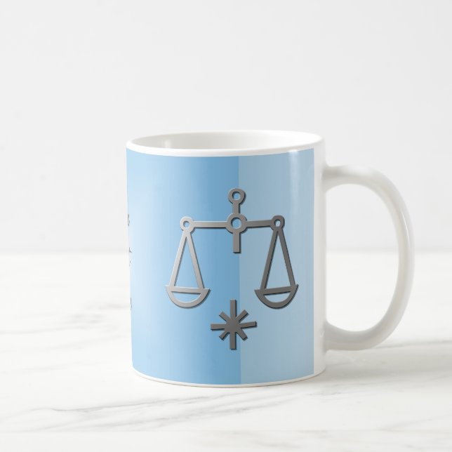 Taza De Café Café azul del té de la plata del Rótulo de la (Derecha)
