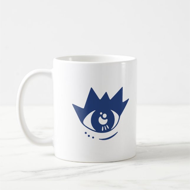 Taza De Café Café azul estético (Izquierda)