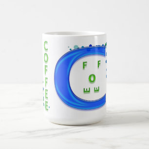 Taza De Café Café azul y verde