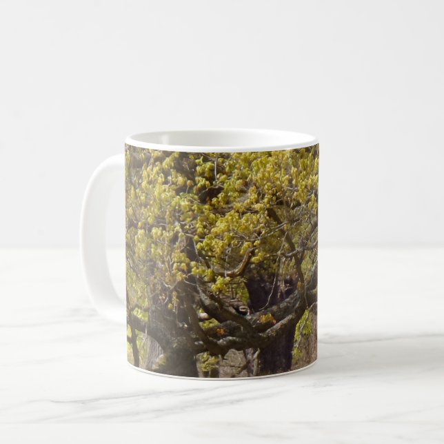 Taza De Café Café blanco forestal Mug (Anverso izquierdo)