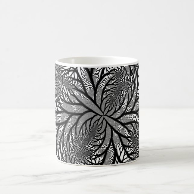 Taza De Café Café blanco fractal Mug (Centro)
