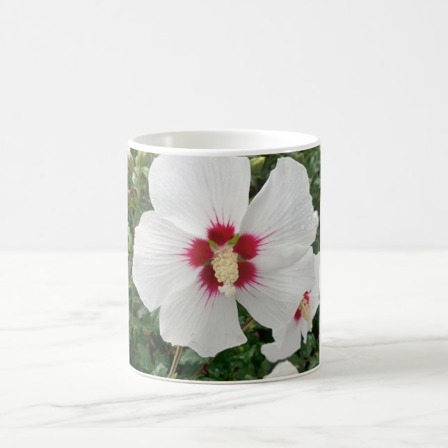 Taza De Café Café blanco hibiscus mug (Centro)