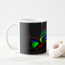 Café Blanco Mug con nave espacial Art. 1 D.1