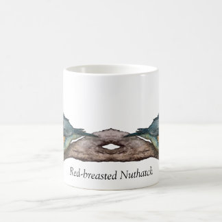 Taza De Café Café blanco nuthatch de pecho rojo