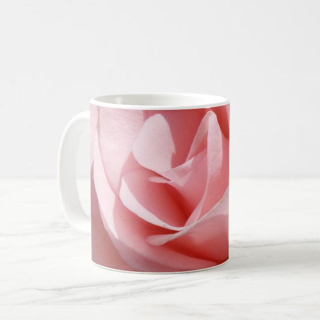 Taza De Café Café blanco rosa (Anverso izquierdo)
