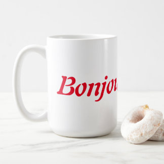 Taza De Café Café Bonjour/taza de té