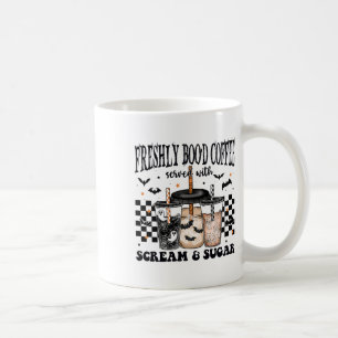 Taza De Café Café Boo'd Freshly De Halloween Servido Con Grito