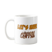 Café Brown Lettering Coffee Mug