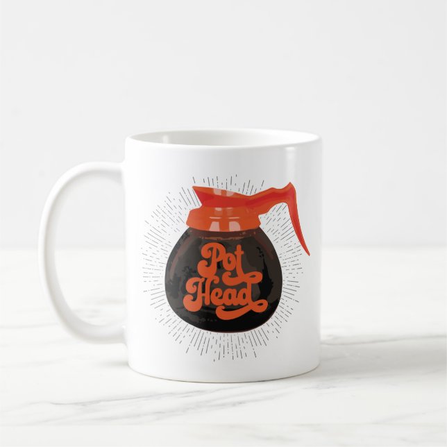 Taza De Café (Café) Café de la cabeza de la maceta (Izquierda)