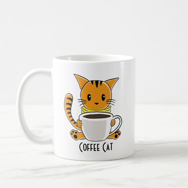 Taza De Café Café Cat Mug (Izquierda)