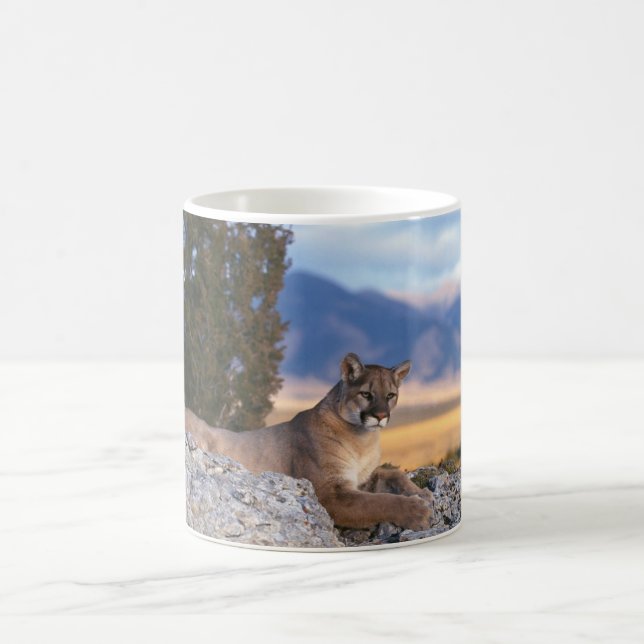 Taza De Café Café cerámico: león de montaña (Centro)
