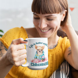 Taza De Café Café Chihuahua Perro Perro personalizado