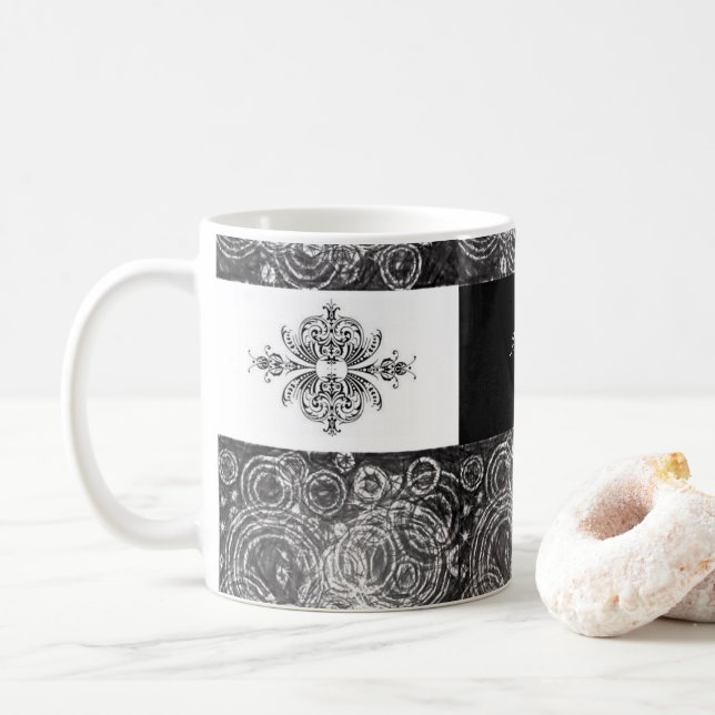 Taza De Café café chocolate caliente té café mugre (Con donut)