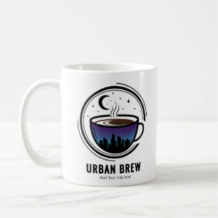 Taza De Café Café Ciudad Urbana Línea del Cielo