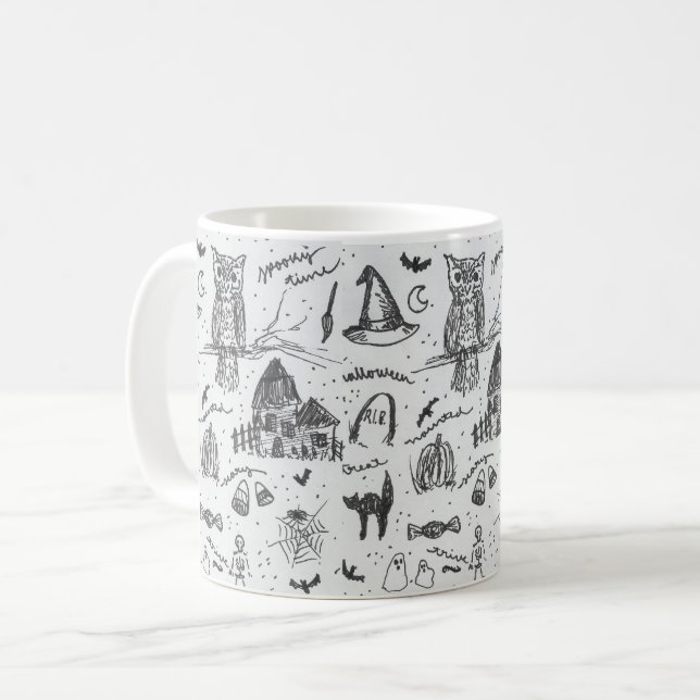 Taza De Café Café clásico de Halloween (Anverso izquierdo)