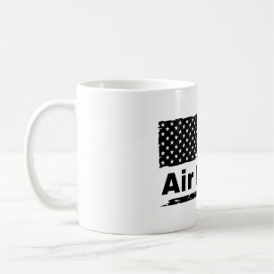 Taza De Café Café clásico de la Fuerza Aérea mucho con bandera