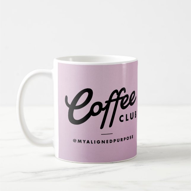 Taza De Café Café Club Mug - púrpura oscuro (Izquierda)