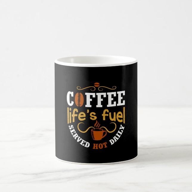 Taza De Café Café, combustible de la vida (Centro)
