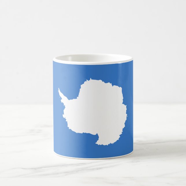 Taza De Café Café con bandera antártica patriótica (Centro)