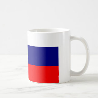 Taza De Café Café con bandera rusa 1
