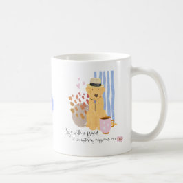 Taza De Café Café con cita de un amigo Cute Labradoodle en Gorr