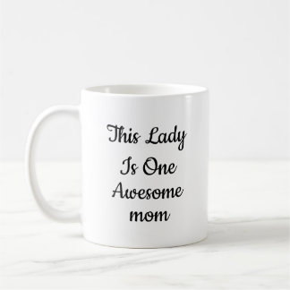 Taza De Café Café con el elegante guión "Una mamá increíble"