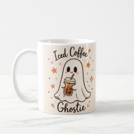 Taza De Café Café con Hielo Fantasmita - Monstruoso Halloween