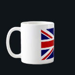 Taza De Café Café con la bandera británica de la Unión Jack<br><div class="desc">Café con la bandera británica de Union Jack. Idea de regalo más barata para eventos nacionales.</div>