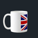 Taza De Café Café con la bandera británica de la Unión Jack<br><div class="desc">Café con la bandera británica de Union Jack. Idea de regalo más barata para eventos nacionales.</div>