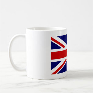 Taza De Café Café con la bandera británica de la Unión Jack