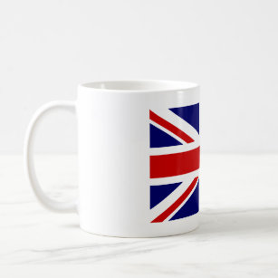Taza De Café Café con la bandera británica de la Unión Jack