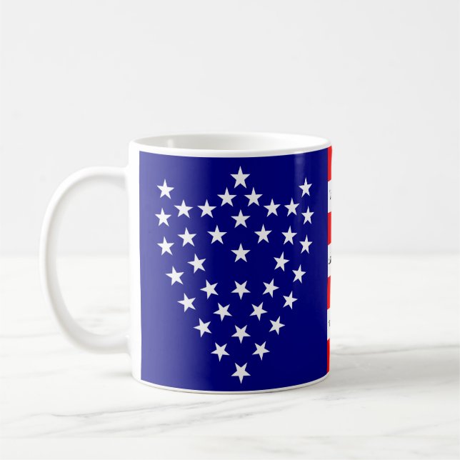Taza De Café Café con la bandera del general Sherman (Izquierda)