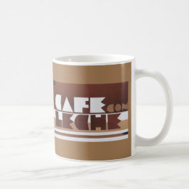 Taza De Café CAFE CON LECHE Café Leche de café de Tan pequeño c