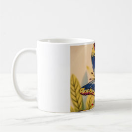 Taza De Café Café con mariposa azul
