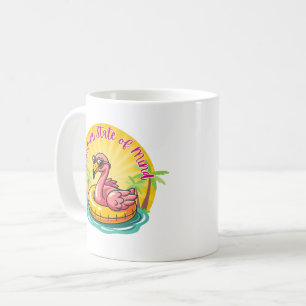 Taza De Café Café con Mentalidad de Verano de Flamenco Retro Gr