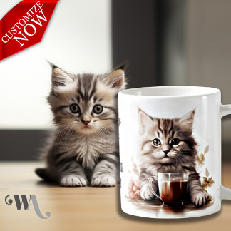Taza De Café Café con mi gato