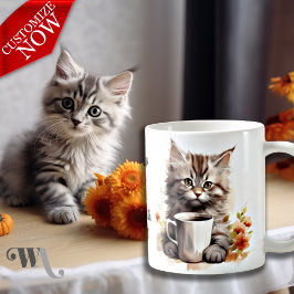 Taza De Café Café con mi gato