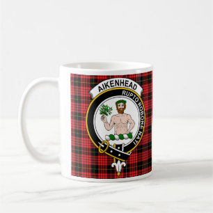 Taza De Café Café con placa de clan Aikenhead - Tamaño 11oz