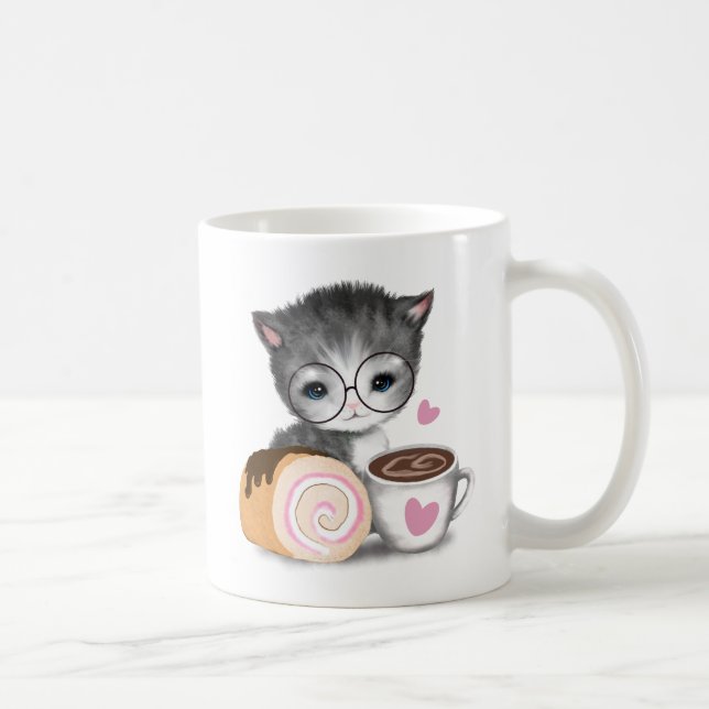 Taza De Café Café con sabor a pastel dulce (Derecha)