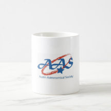Café con un pequeño logo de AAS