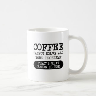 Taza De Café Café contra Bacon Gracioso Mug
