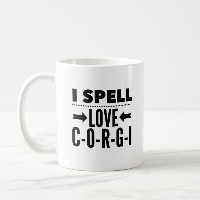 Taza De Café Café Corgi Mug (Izquierda)