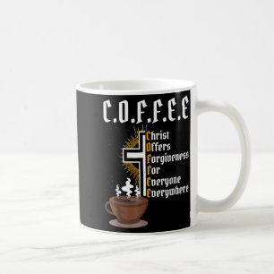 Taza De Café Café Cristo Ofrece Perdón Para Todos Siempre