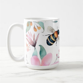 Taza De Café Café de abejas y flores