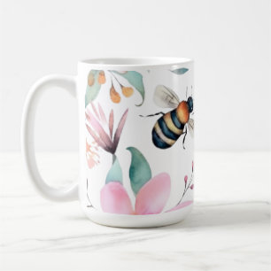 Taza De Café Café de abejas y flores