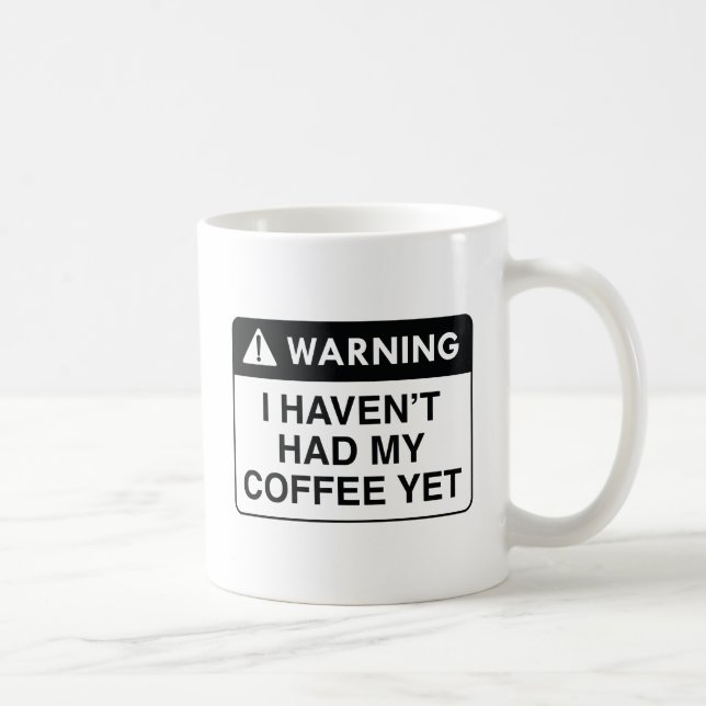 Taza De Café Café de advertencia (Derecha)