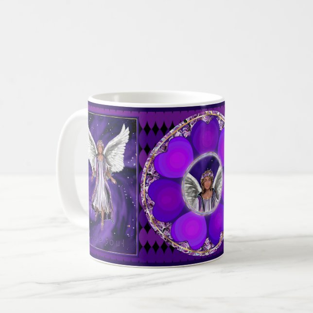 Taza De Café Café de almas moradas Mug (Anverso izquierdo)