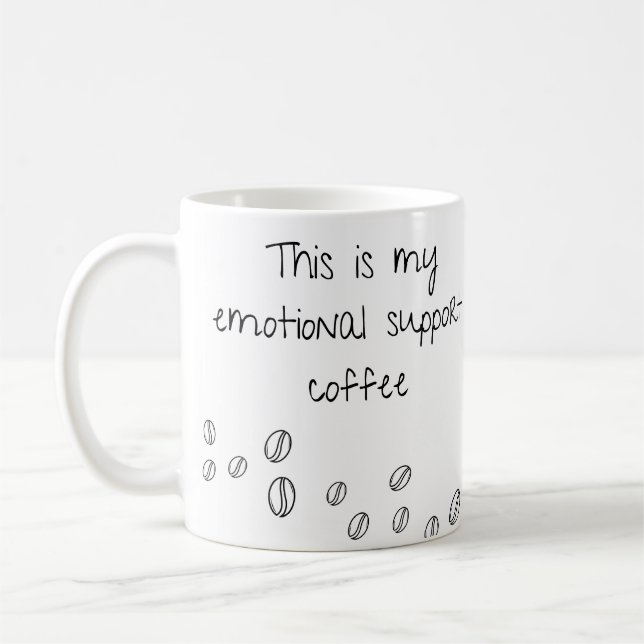 Taza De Café Café de apoyo emocional (Izquierda)